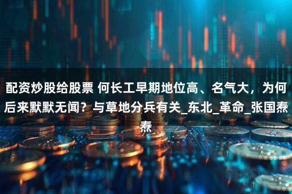 配资炒股给股票 何长工早期地位高、名气大，为何后来默默无闻？与草地分兵有关_东北_革命_张国焘